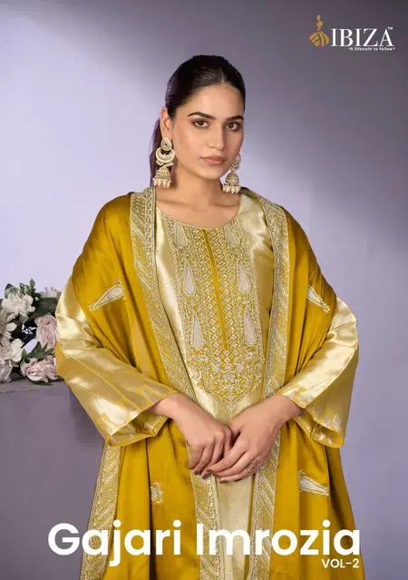 Gajari Imrozia Vol 2 By Ibiza Ziraf Silk Bulk Designer Salwar Suits Orders In India